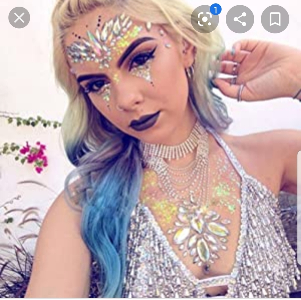 🐳7 for $20 Crystal Stickers Face Body Jewels
